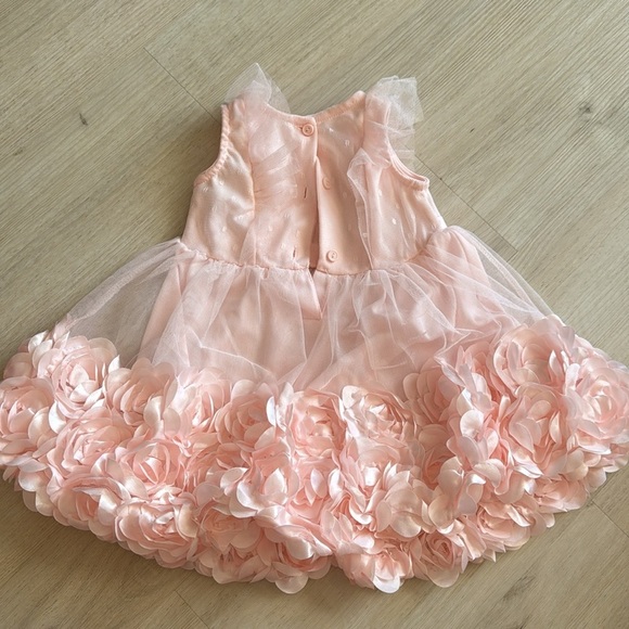 Nannette Baby appliqué and tulle floral dress size 12m - Picture 2 of 3